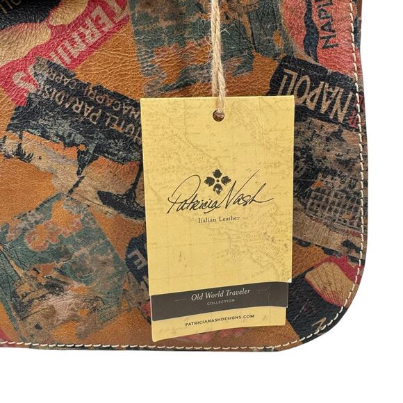 Patricia Nash NEW Old World Traveler Vintage Patch Positano Saddle Bag Purse - Picture 12 of 13